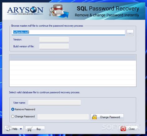 Database Password Recovery Pro